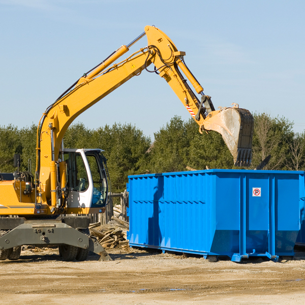 how many times can i have a residential dumpster rental emptied in Hosston